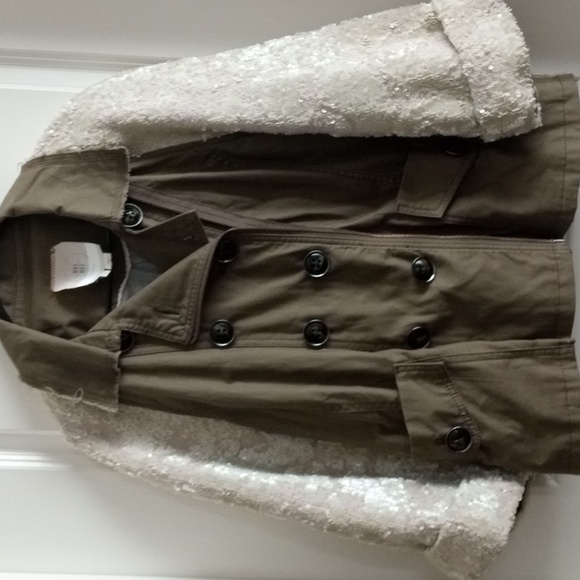 Anthropologie HEI HEI Sequin Sleeve Military Jacket - Picture 5 of 11